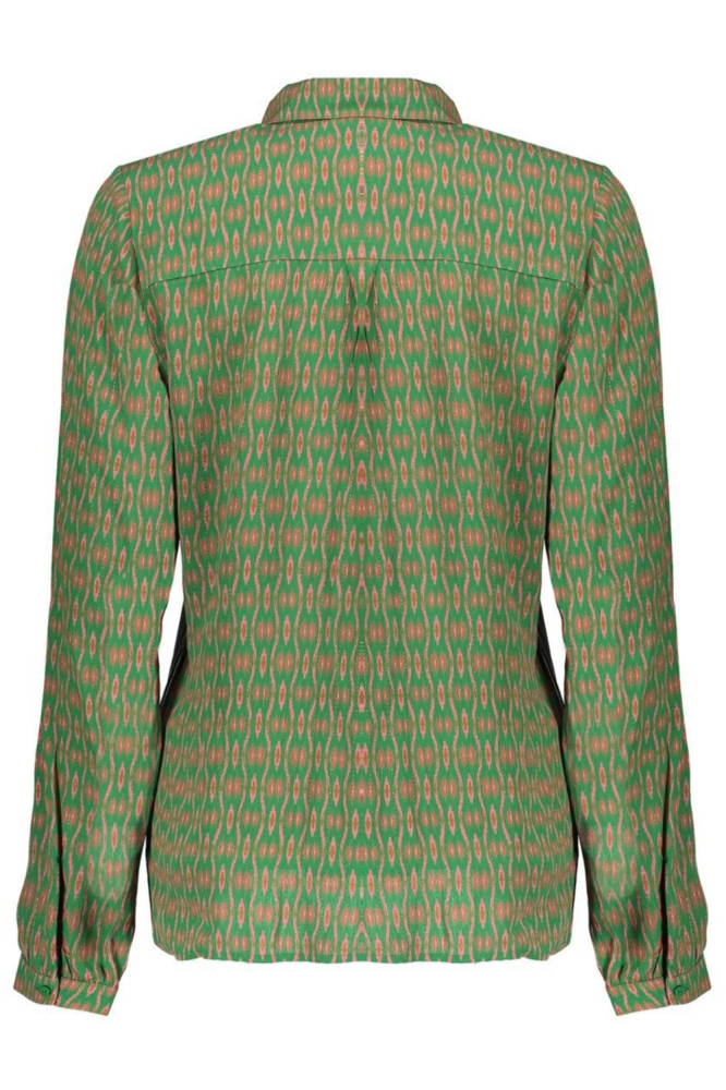 BLOUSE MET GLITTERDETAILS 53613 20 GREEN/PINK